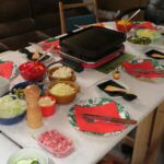 Raclette Essen im Taff