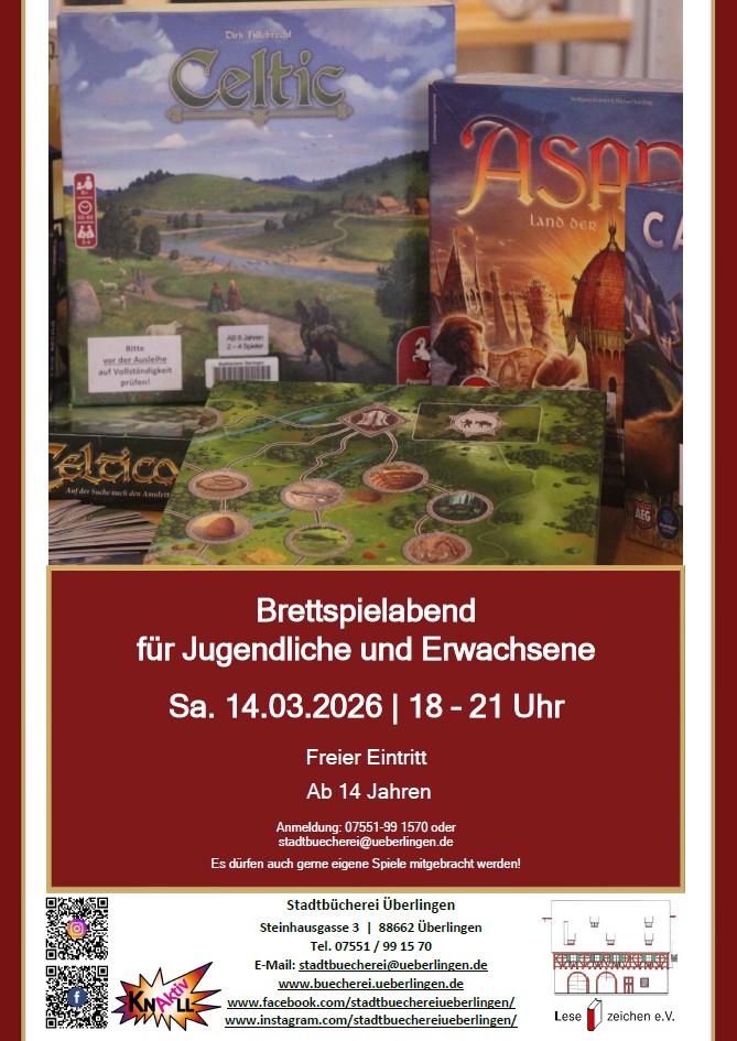 Brettspielabend in der Stadtbücherei