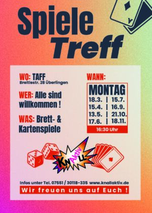 Spiele Treff Überlingen gemeinsam spielen